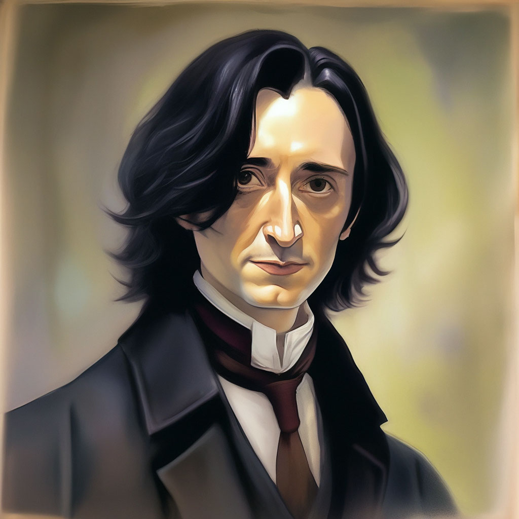 Как нарисовать Северус Снейпа / Северус Снегг (Draw Severus Snape), рисунок карандашом