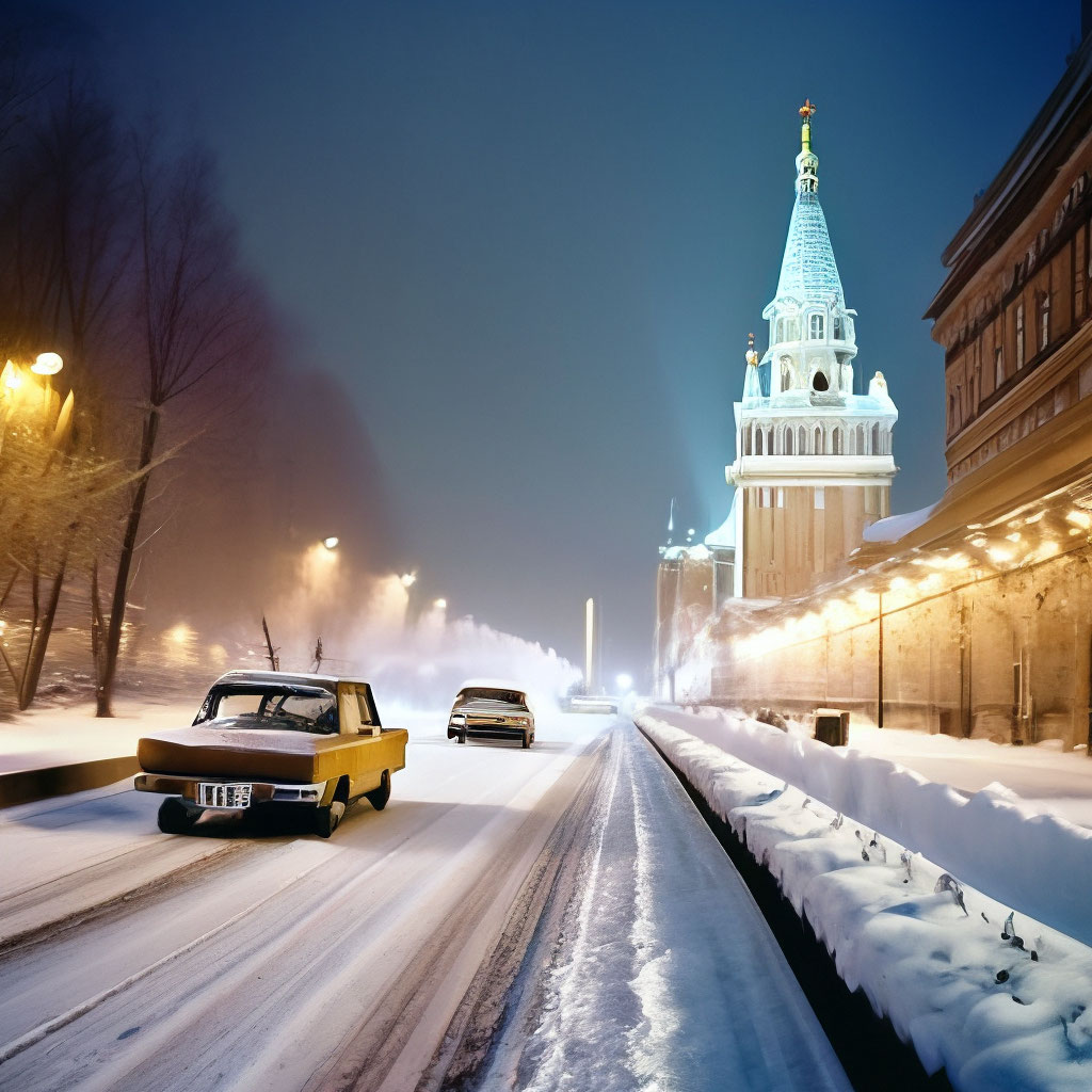 Москва зимой
