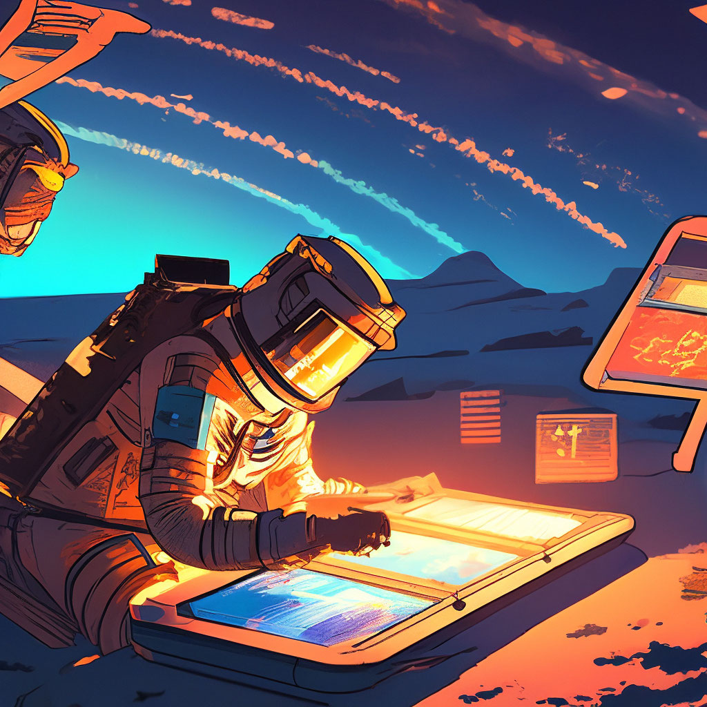 Заправлены В Планшеты Космические …» — Создано В Шедевруме