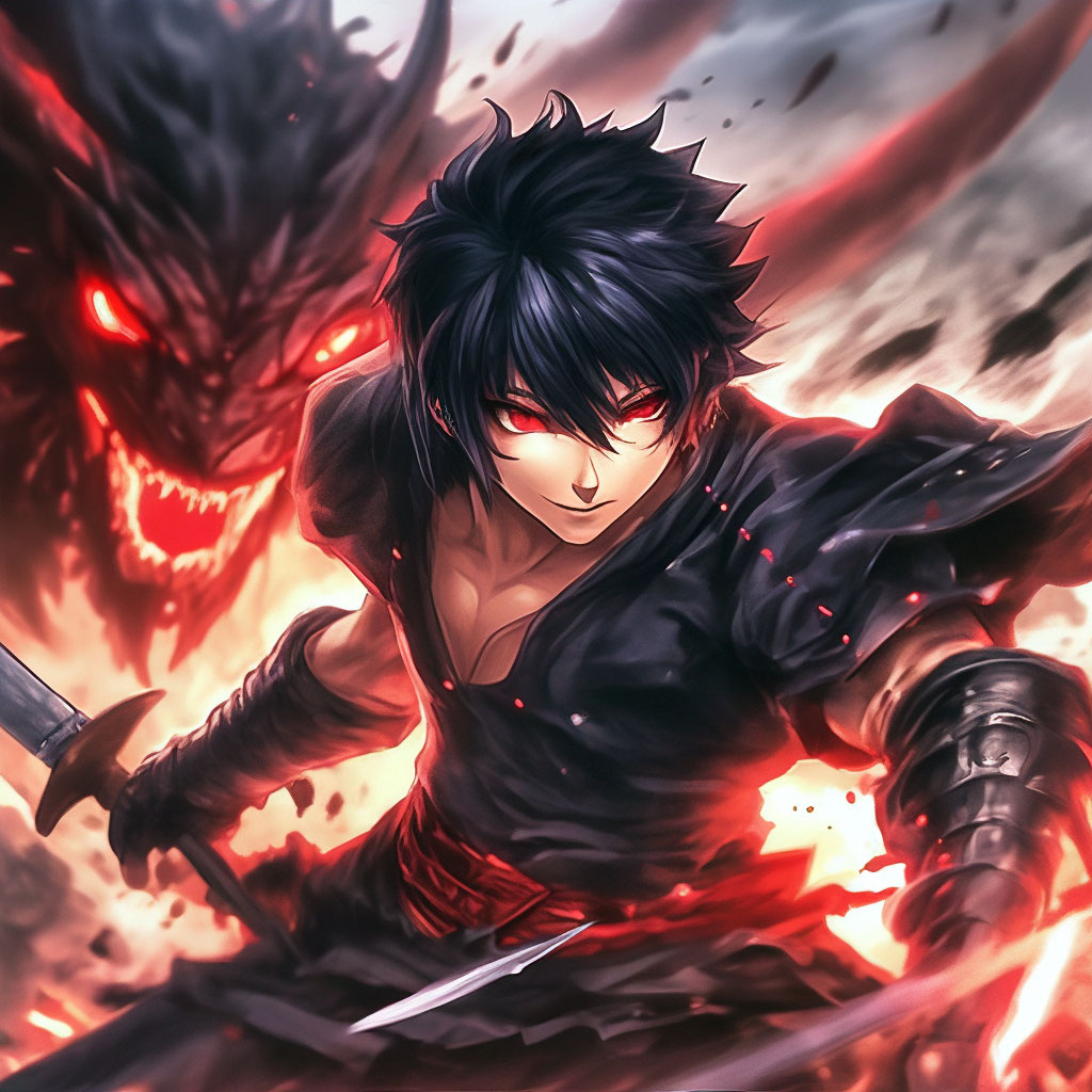 Anime Guy With Black Hair And Red Eyes Pin On Dark Haired Bishi
