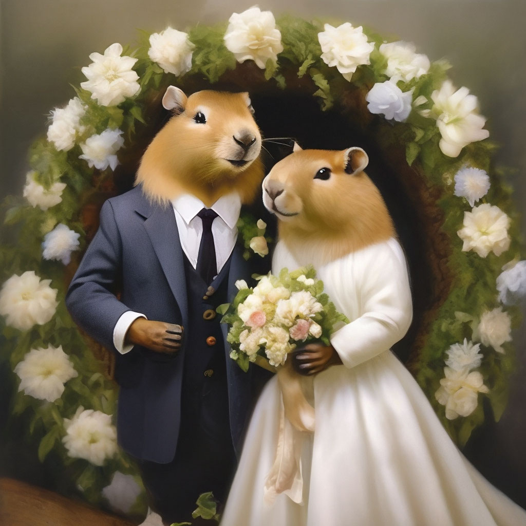 Capybara wedding 60 photos - Vianawedding.com