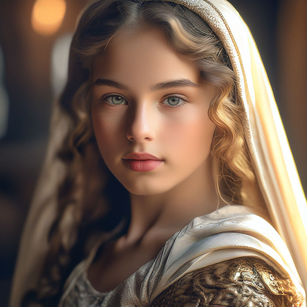 Красивая девушка эпохи средневековья…» — создано в Шедевруме