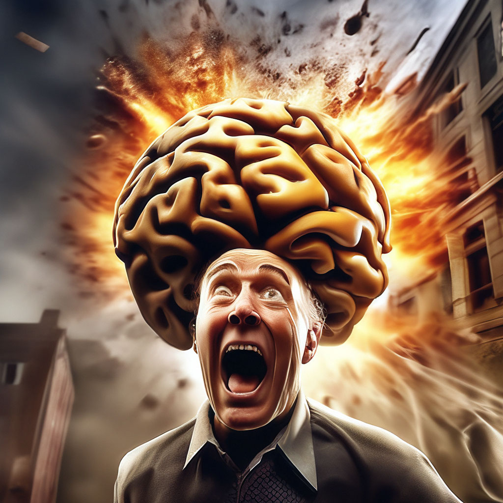 Взрыв головного мозга, фото, реализм…» — создано в Шедевруме