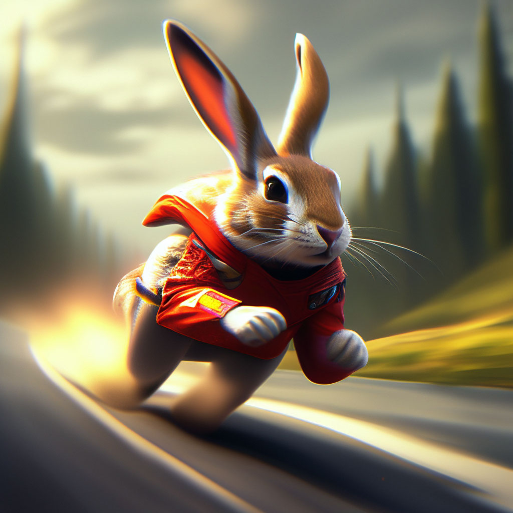 Fast Rabbit Cartoon
