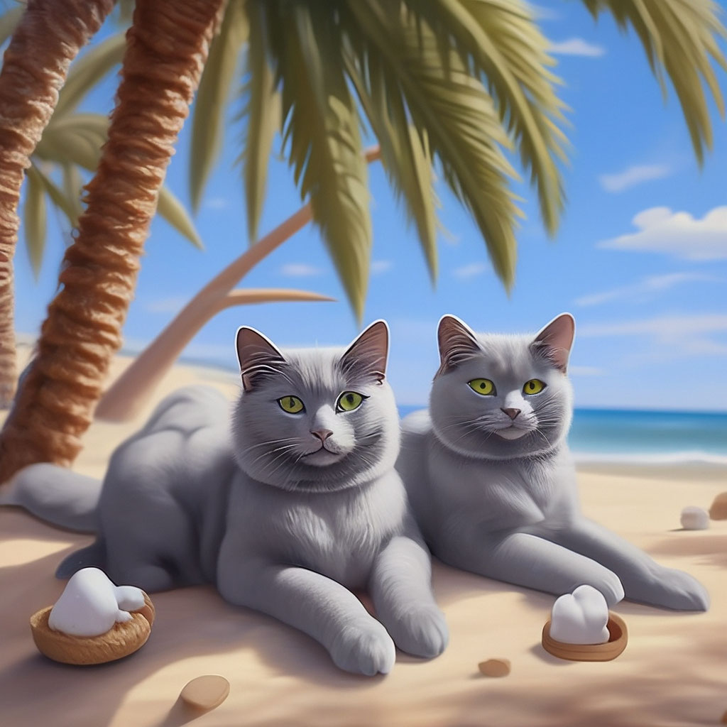 Котики на отдыхе