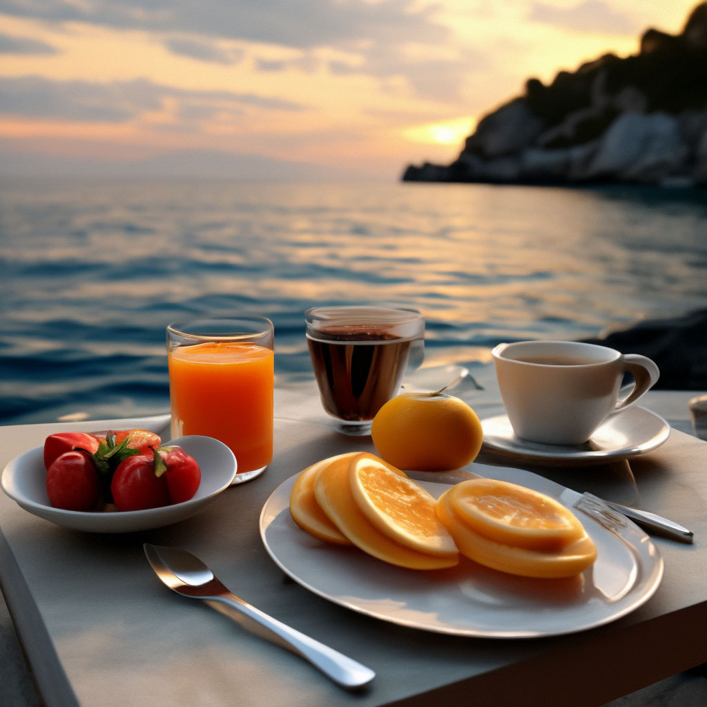 Доброе утро, завтрак на море …» — создано в Шедевруме
