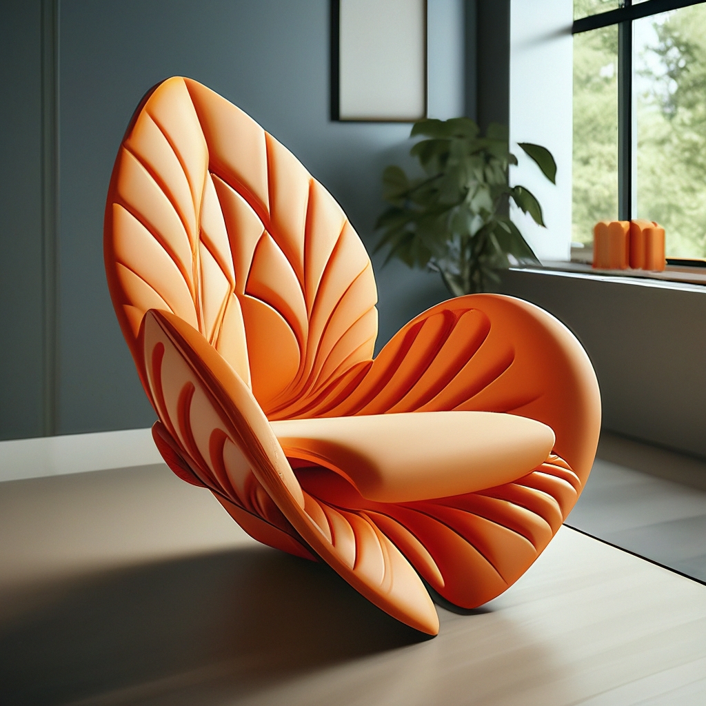 Детали кресла в форме банановой кожуры