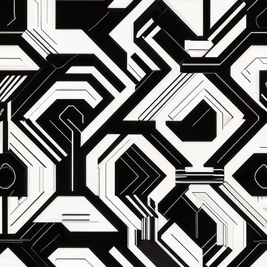 Черно-белый минимализм линии …» — создано в Шедевруме