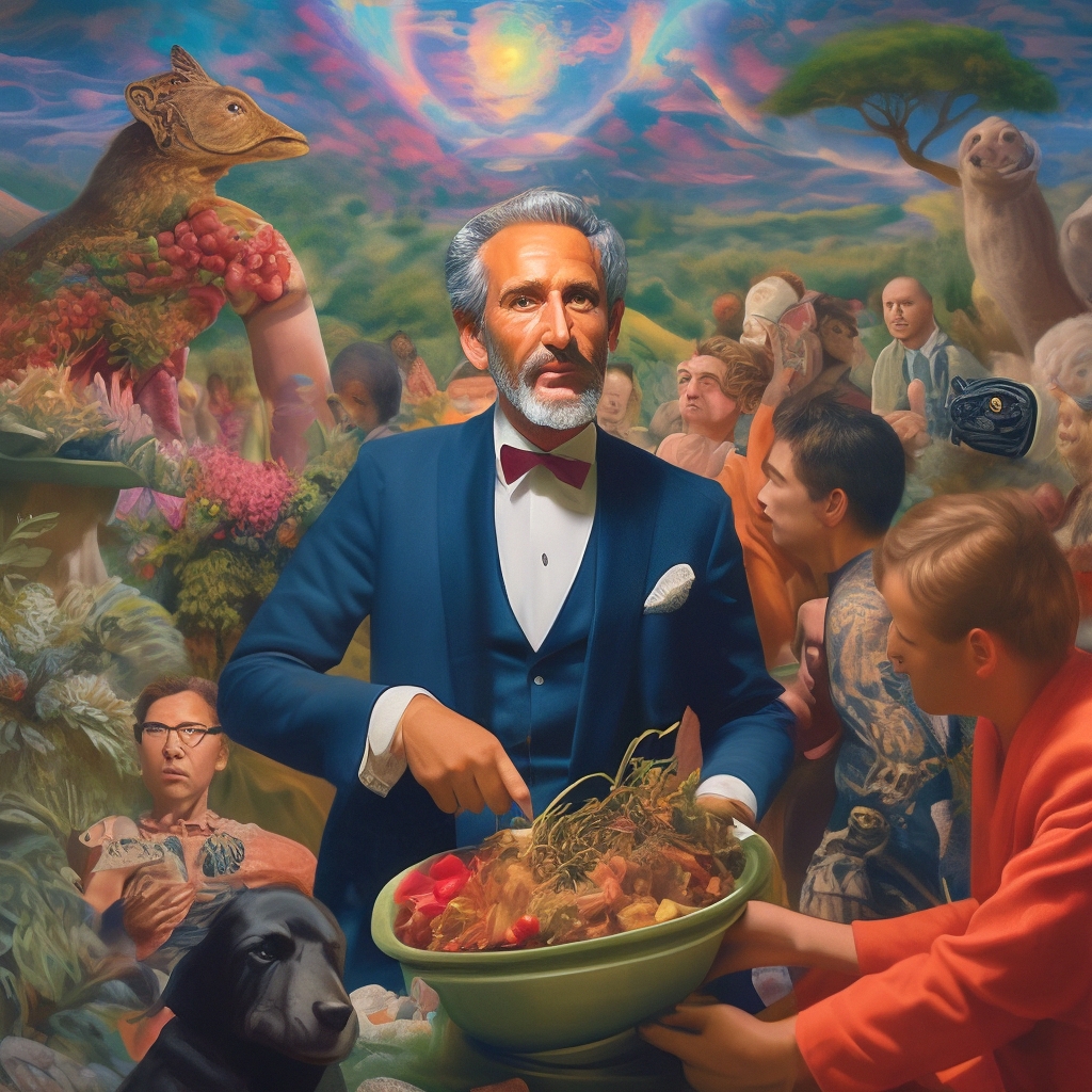 "Livelier than all the living" — image created in Shedevrum