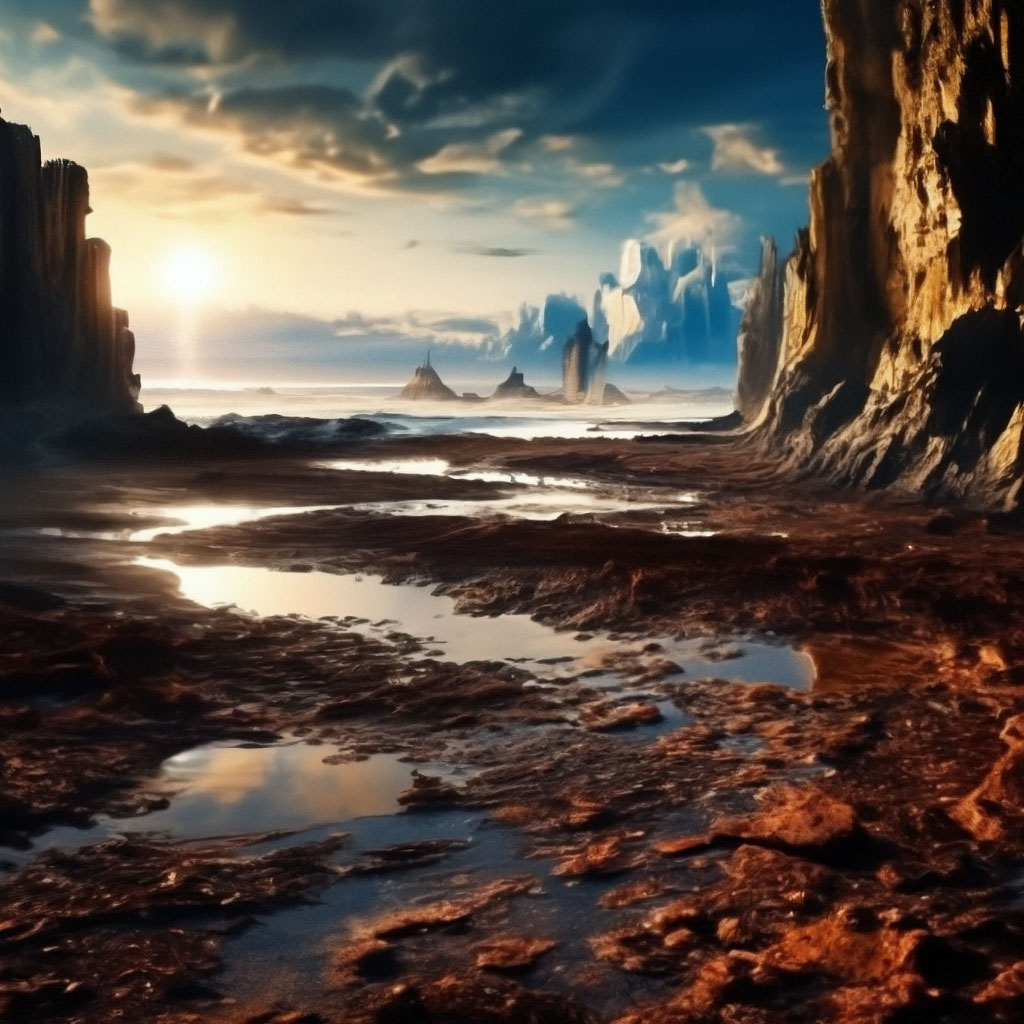 "Where no one knows about the planet Earth" — image created in Shedevrum