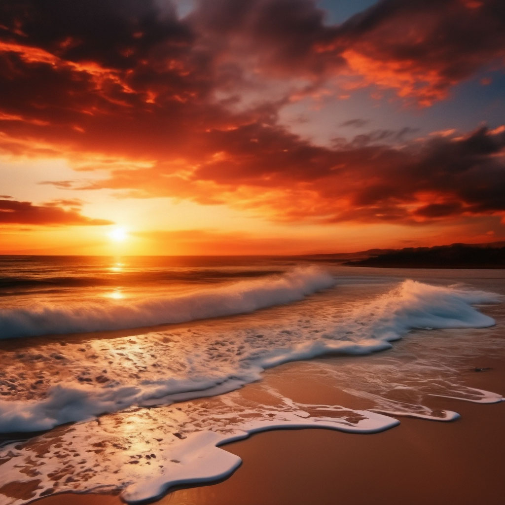 beautiful sunset fantasy, professional photo, beautiful,bright