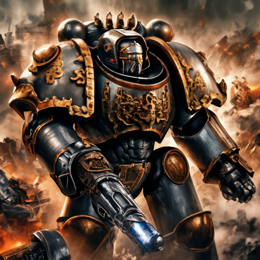 Iron Warriors Warhammer 40k - image created in
