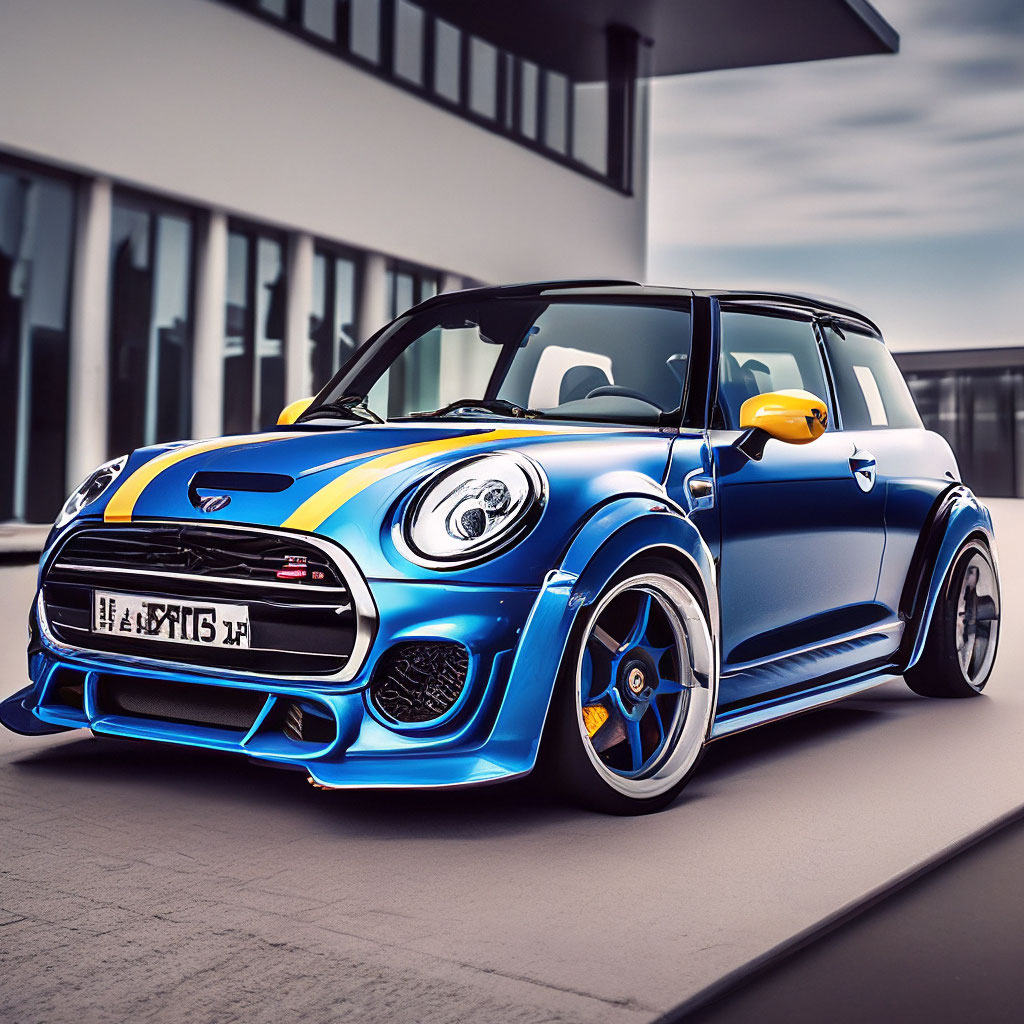 Синий mini тюнинг от brabus» — создано в Шедевруме