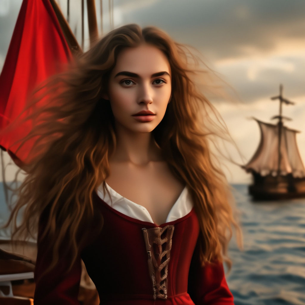 "Scarlet sails and Assol" — image created in Shedevrum