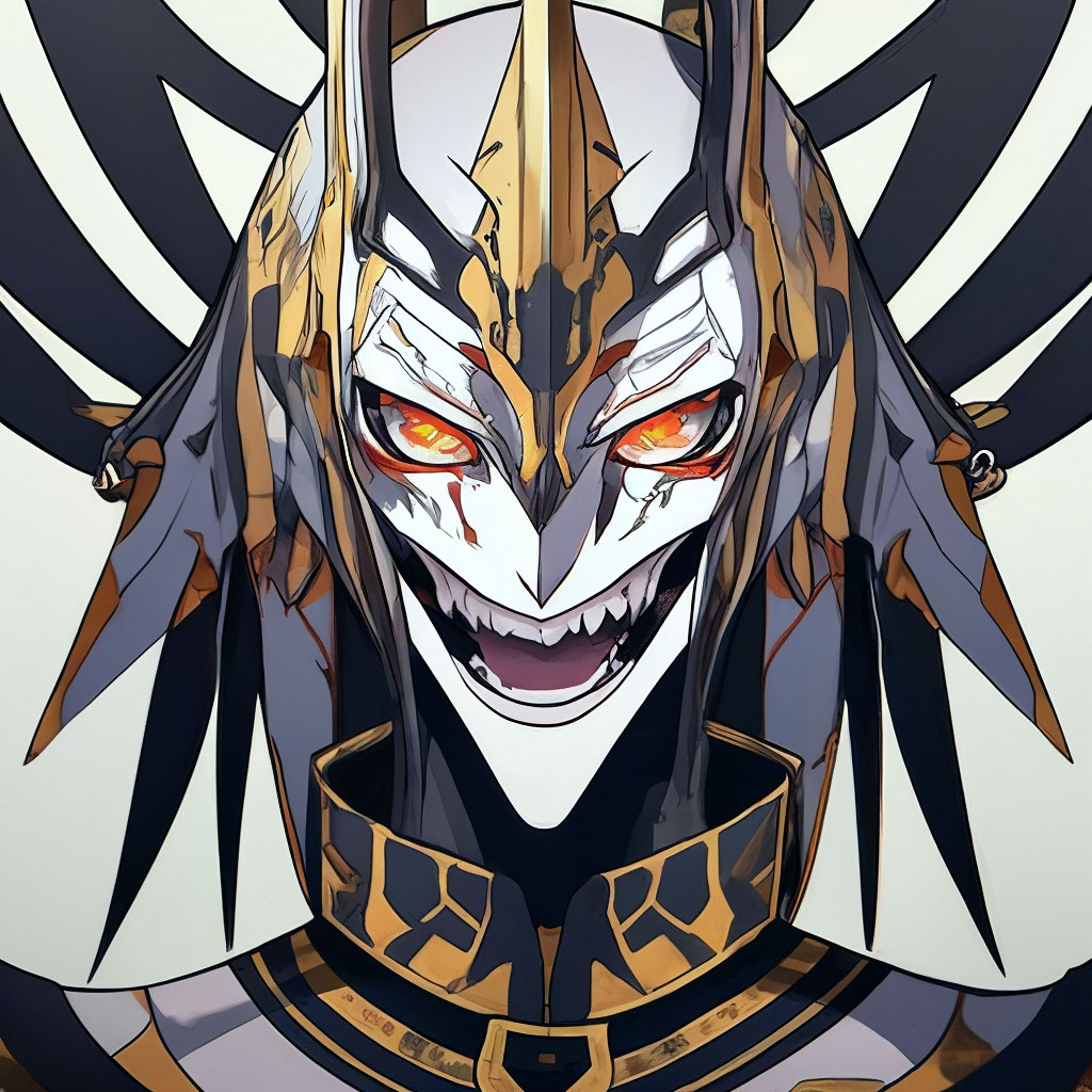 "Manga drawing, alien emperor, dramatic makeup, sophisticated male face ...