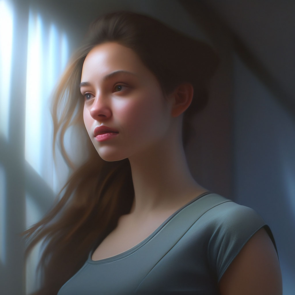 "Light seam" — image created in Shedevrum
