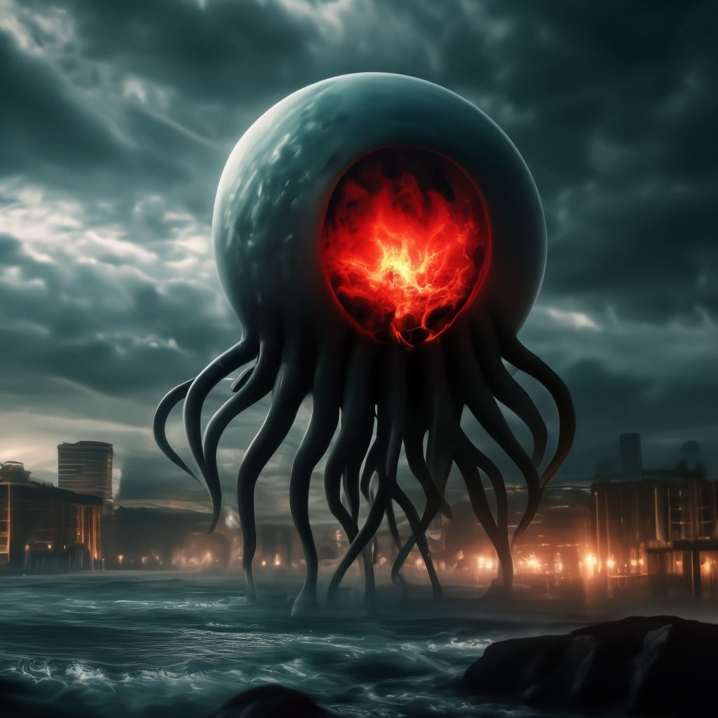 "The eye of Cthulhu" — image created in Shedevrum