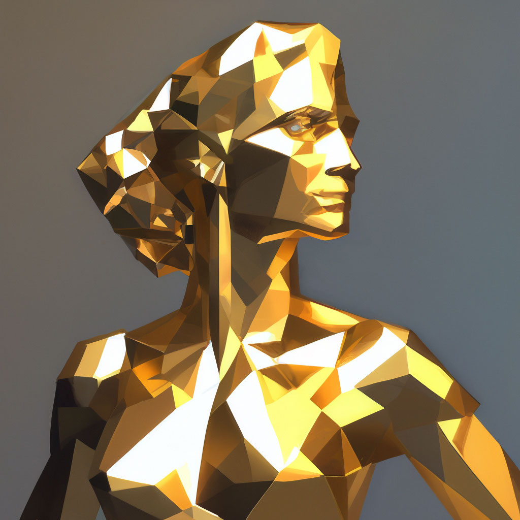 "The golden woman" — image created in Shedevrum
