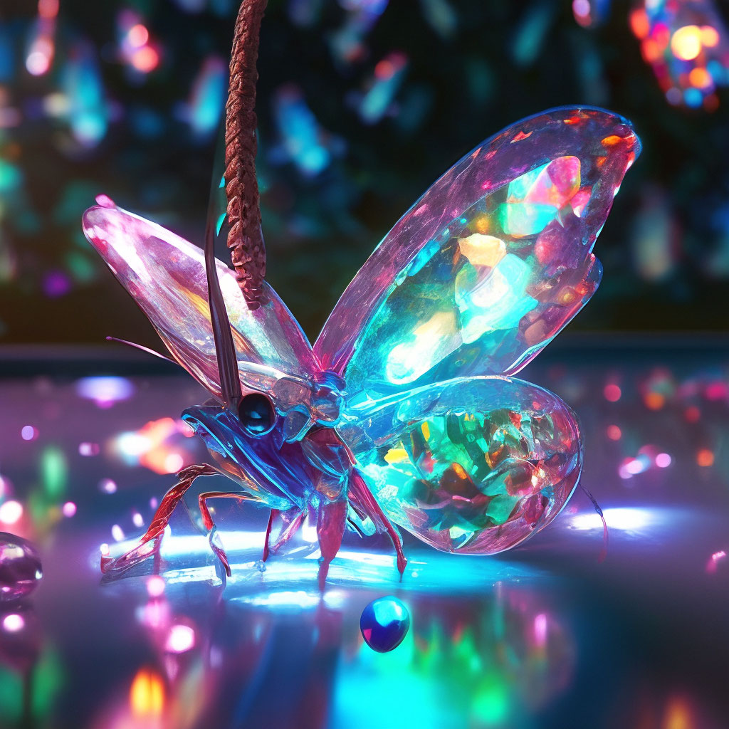 Необычные бабочки на самоцветах» — создано в Шедевруме