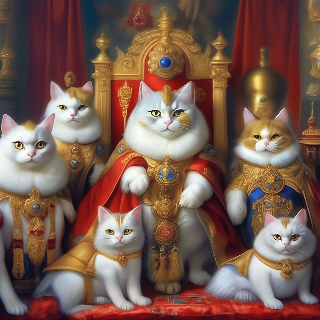 Царская династия кошек» — создано в Шедевруме