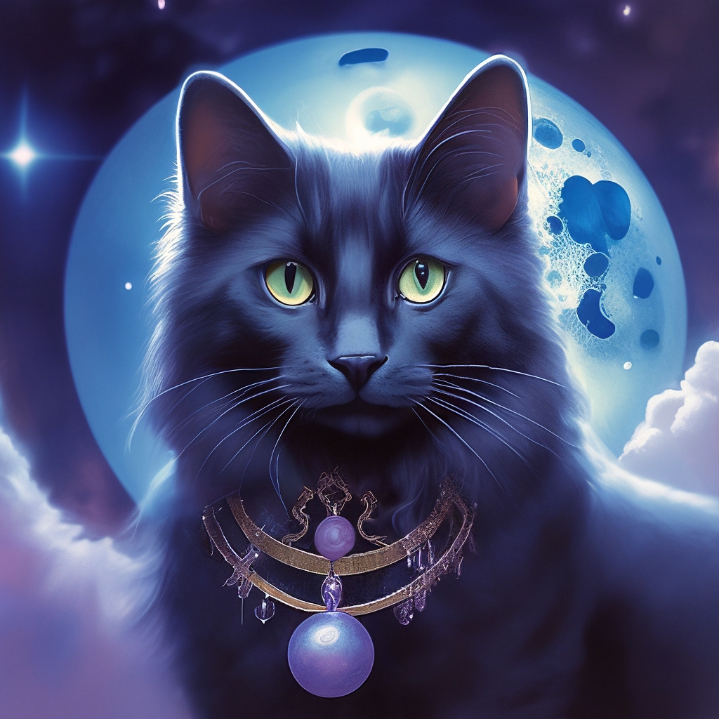 Девочка-Кошка: Загадочная И Прекрасная, Как Луна» — Создано В.