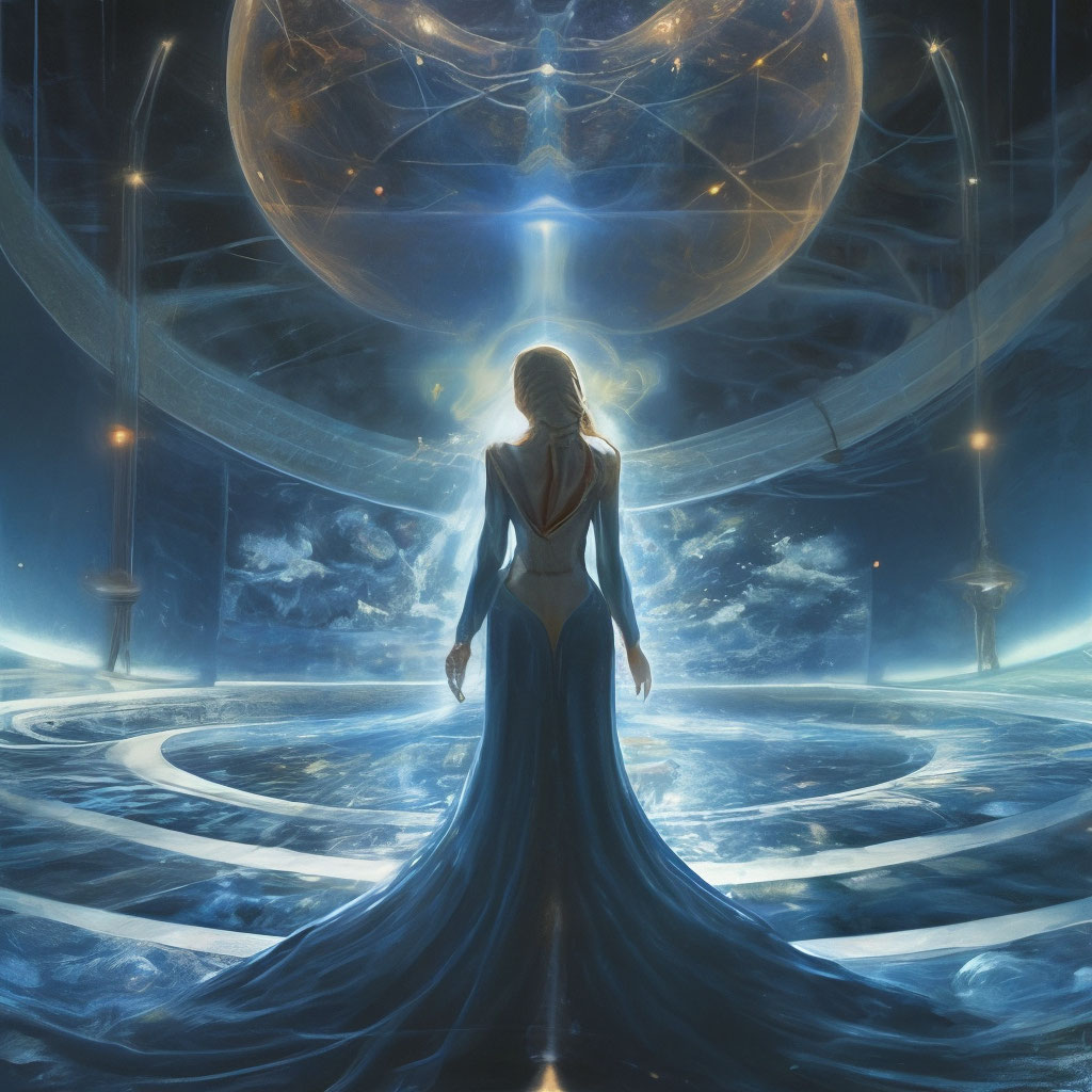 "A mysterious eternity" — image created in Shedevrum