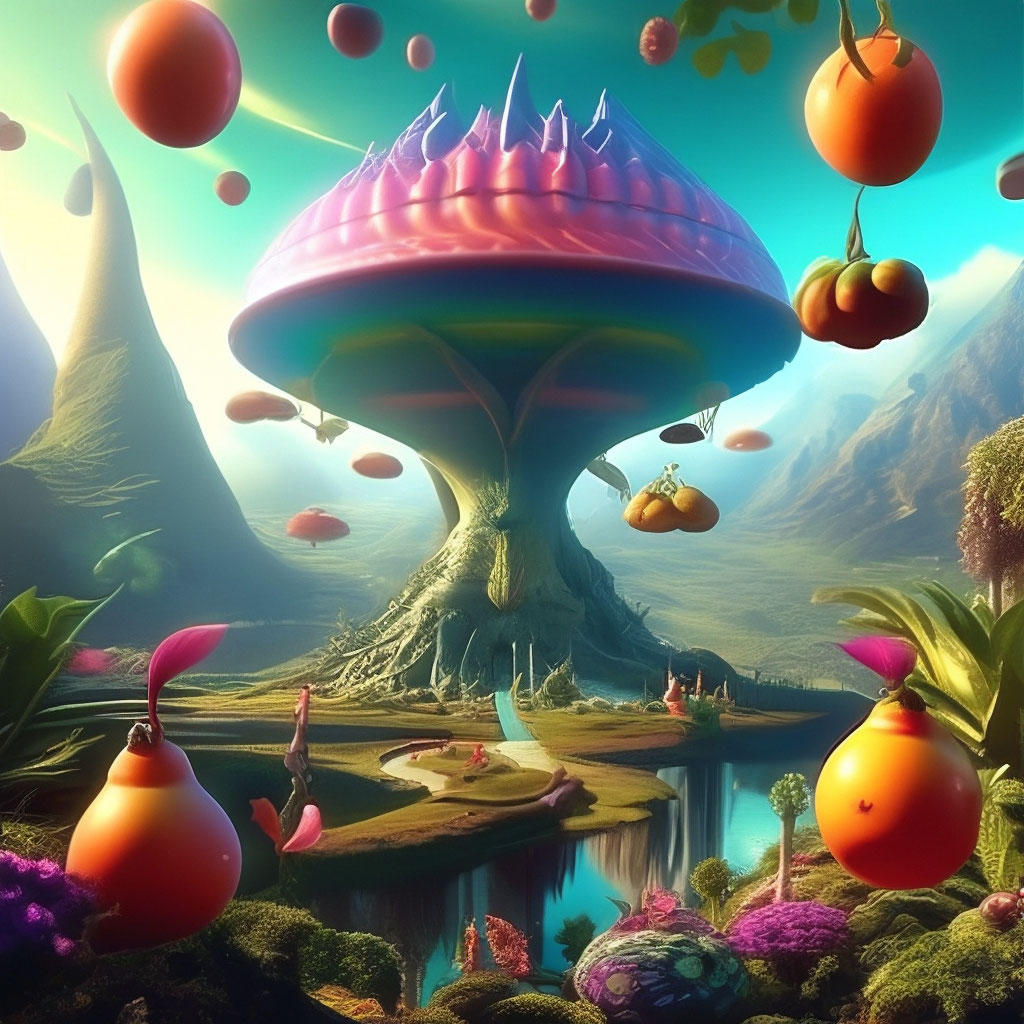 "An alien dimension with fabulous animals and fantastic trees on which ...