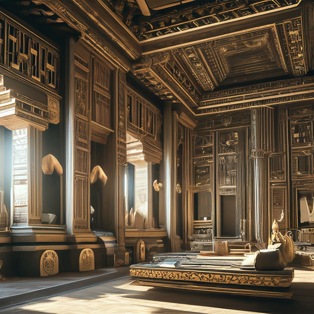 "INTERIOR OF THE DWELLING OF REPRESENTATIVES OF the most ancient ...