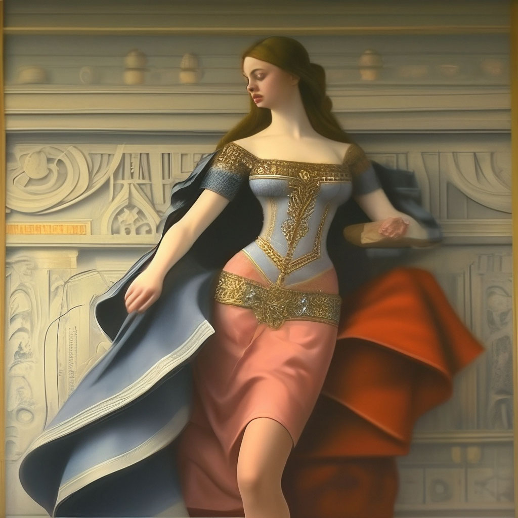 "The female body as an ideal of beauty" — image created in Shedevrum