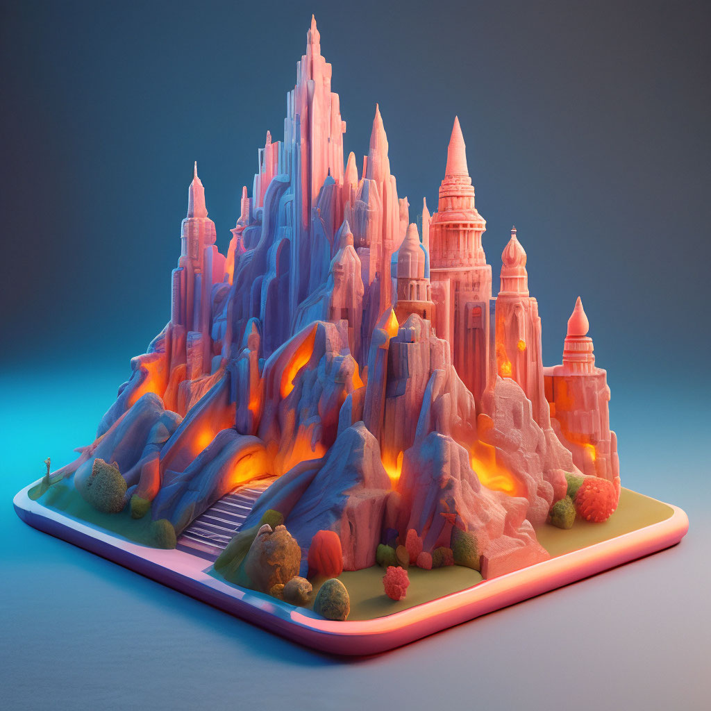 "3D" — image created in Shedevrum