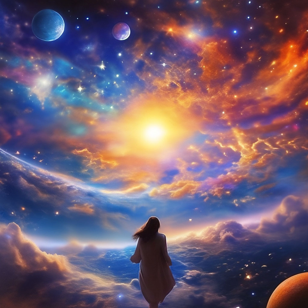 "The beauty of the universe" — image created in Shedevrum