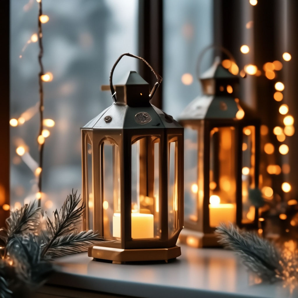 Светильник светодиодный ночник Свечи новогодний декор