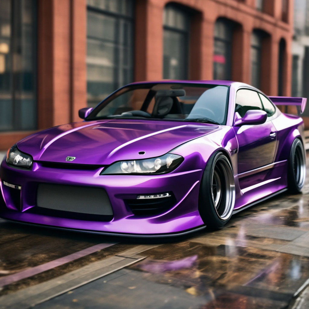 Фиолетовый машина Nissan Silvia VII S15 … | FoxDani…» — Шедеврум