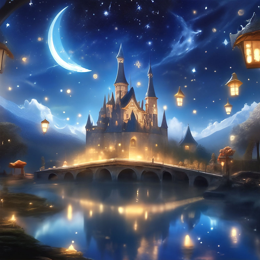 "Fairy tale,fantasy,stars" — image created in Shedevrum