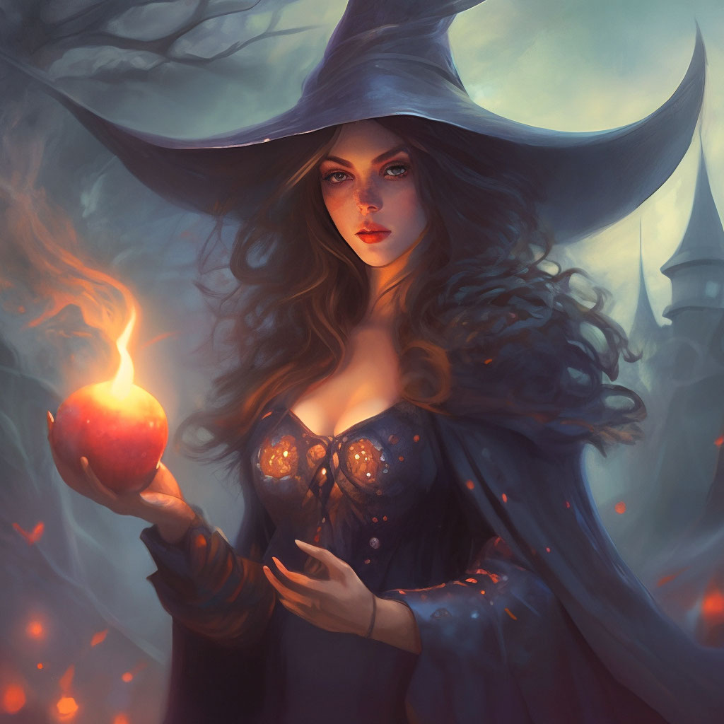 "Witch" — image created in Shedevrum