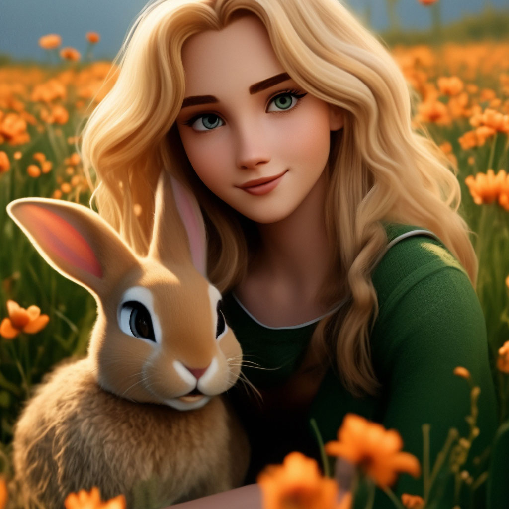 Blonde Cartoon Rabbit Wallpapers