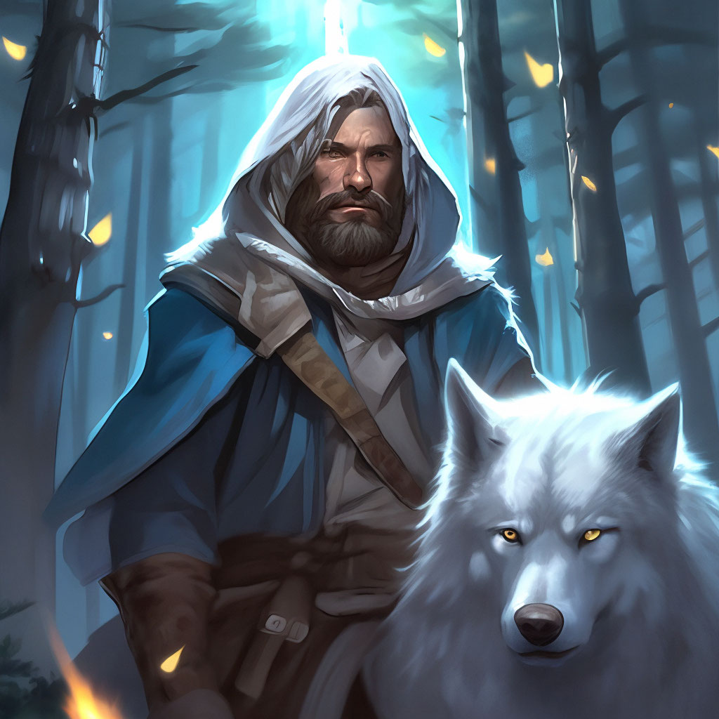 🎲 Man. Pathfinder. Tramp. White beard. Hood. Scars. The spirit of the ...