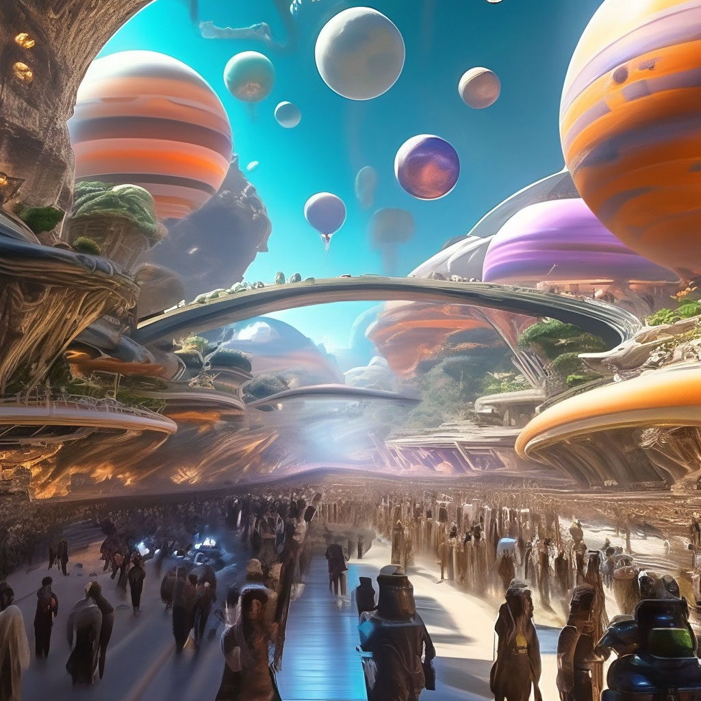 "The parade of planets is realistic" — image created in Shedevrum