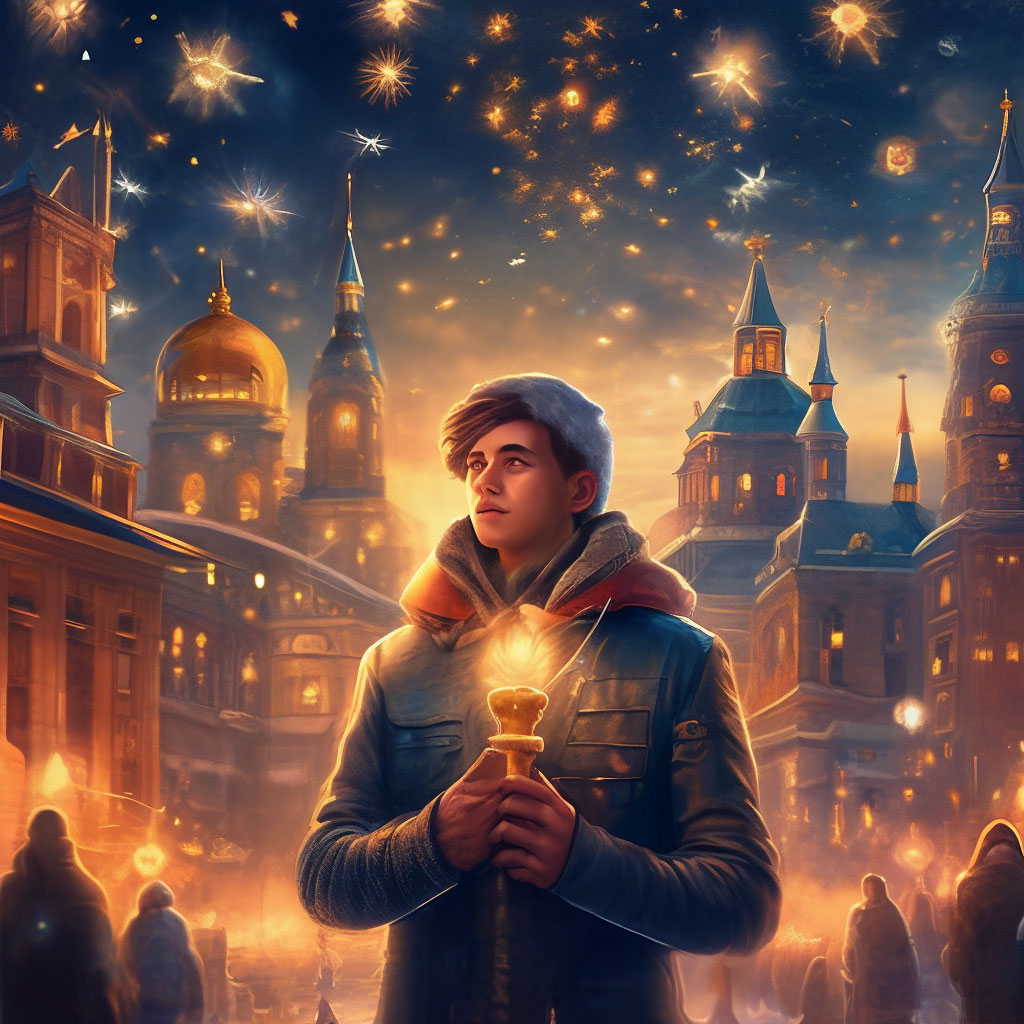"The New Year is coming" — image created in Shedevrum