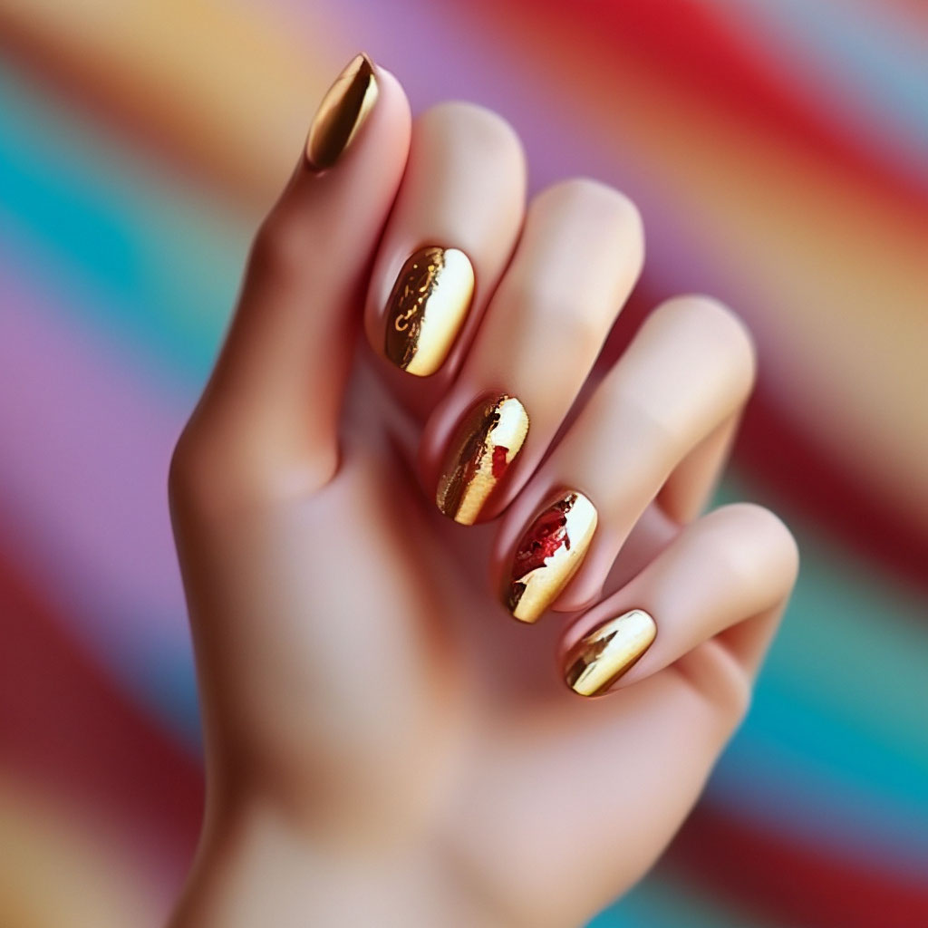 Золотые ногти: дизайн, идеи, сочетание оттенков
