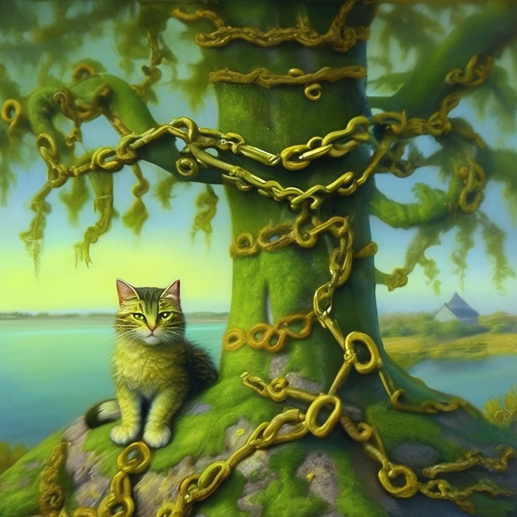 Кот из лукоморья картинки