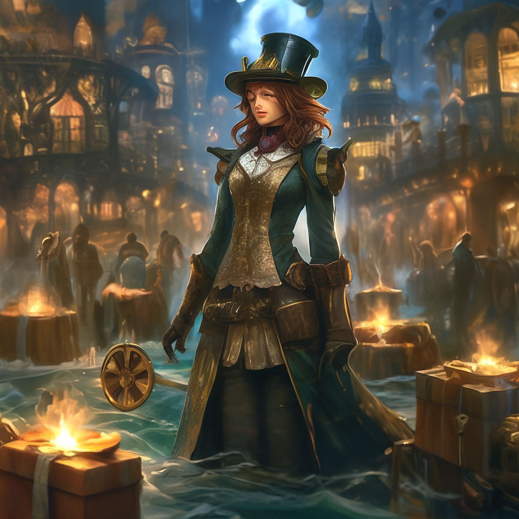 "A sea of New Year's gifts" — image created in Shedevrum