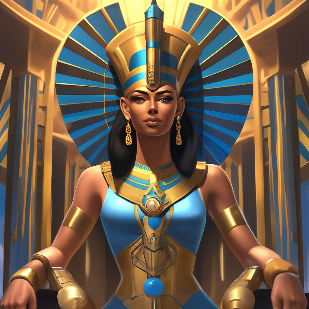 "The Egyptian goddess isis" — image created in Shedevrum