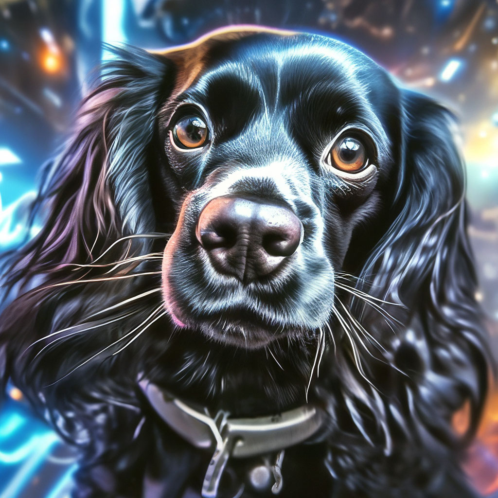 Спаниель собака черная - 61 фото