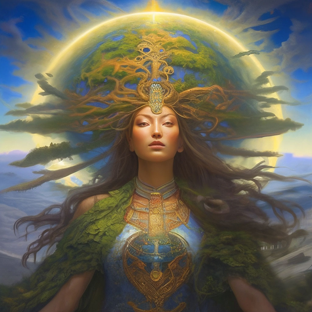 "The spirit of the earth" — image created in Shedevrum