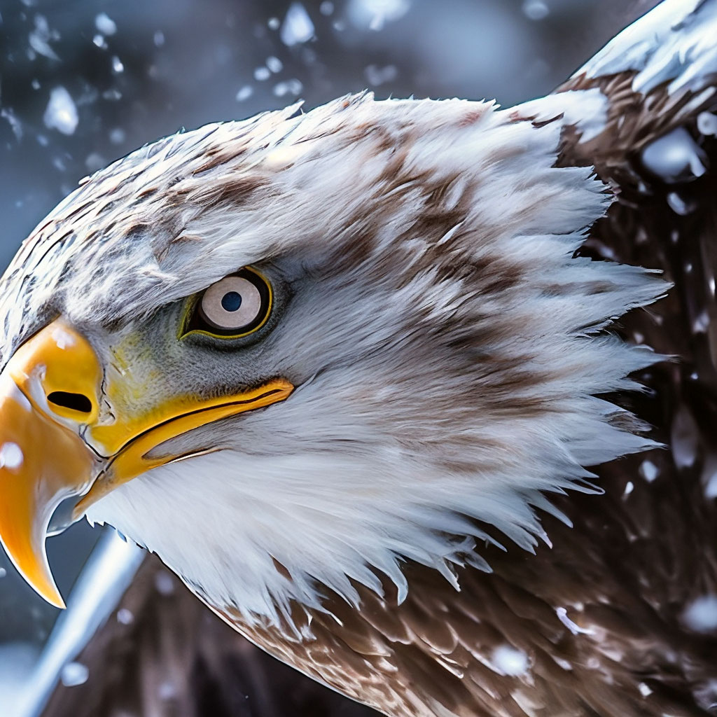 "In flight, close-up,all in the frame, photo, photorealism, symbiosis ...