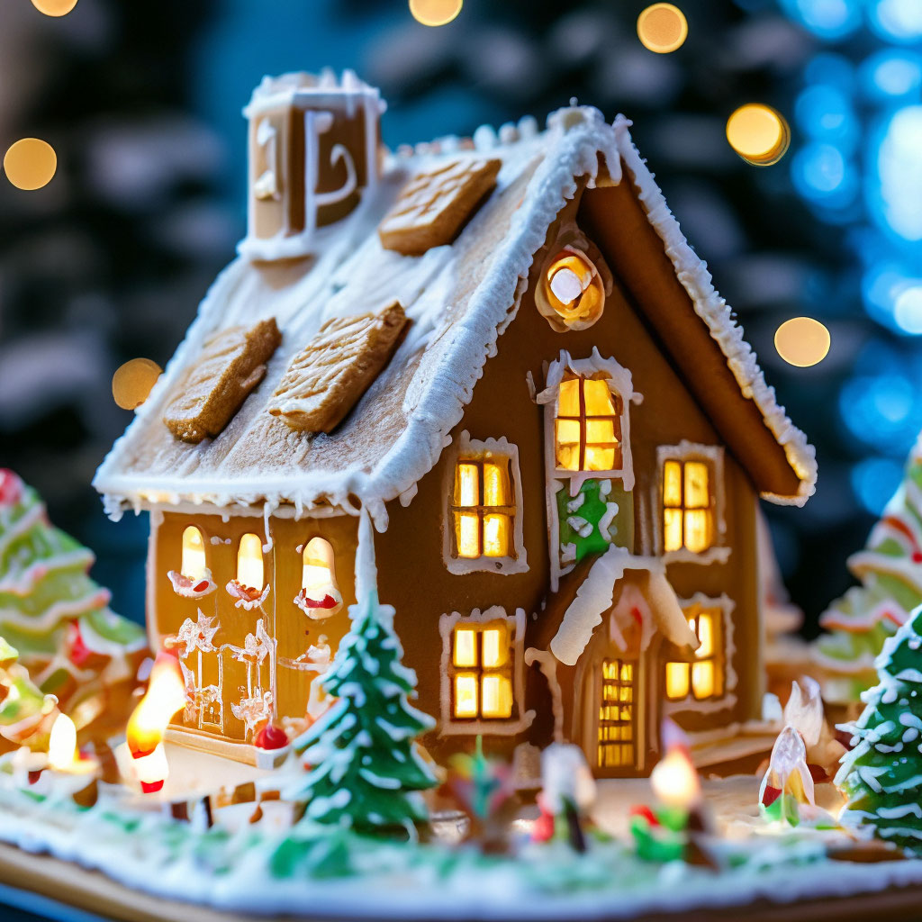 Стоковые фотографии по запросу Child gingerbread house