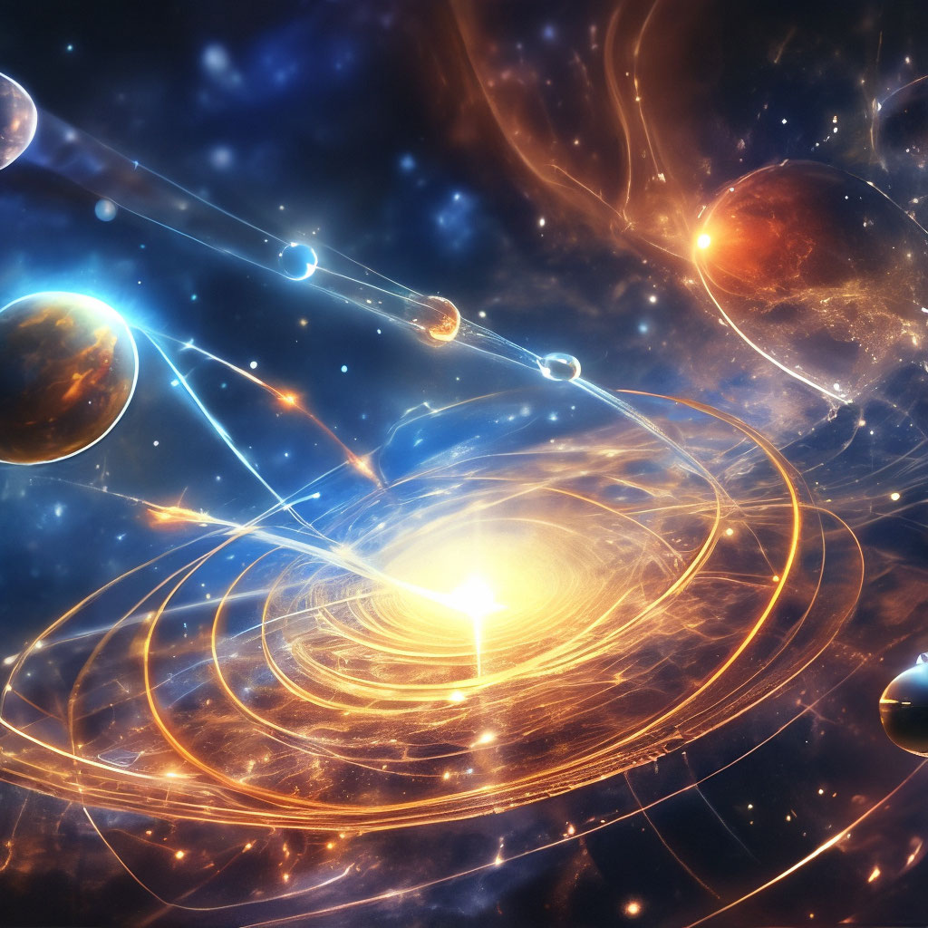 "The origin of the universe" — image created in Shedevrum