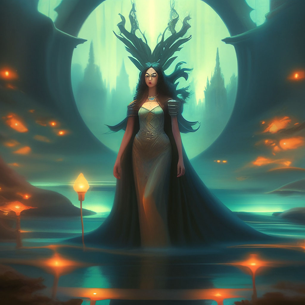 "I" — image created in Shedevrum