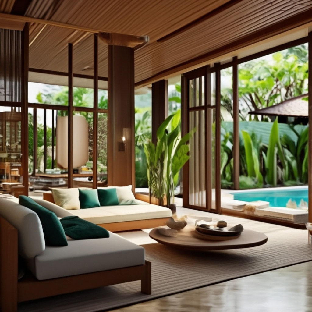 "Я хочу на Бали 😍 living room, Bali, decor, art design, palm, stylish ...